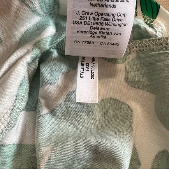 J. Crew Eco dreamiest long-sleeve pajama set in greenhouse floral print Medium - Picture 12 of 15
